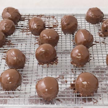 chocolate coated truffles