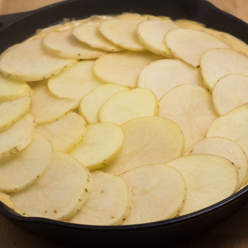 potatoes in skillet