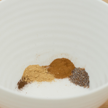 chai spices and sugar in a bowl