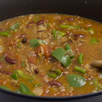 spicy chili in pot