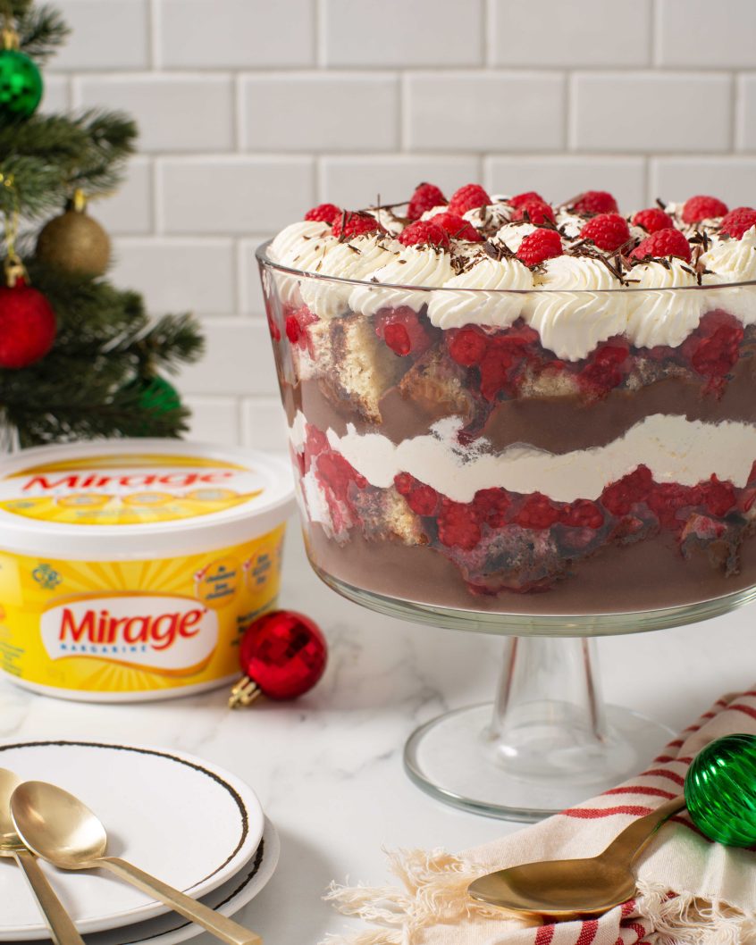 Mirage Chocolate Marble Raspberry Trifle Cake