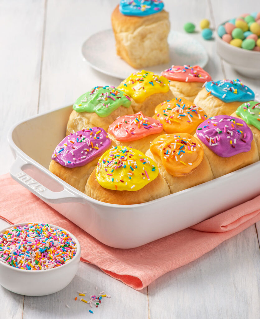 Rainbow Paska Buns Mirage Margarine