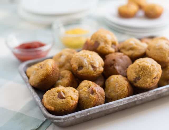 Featured image for “Cheesy Corndog Bites”