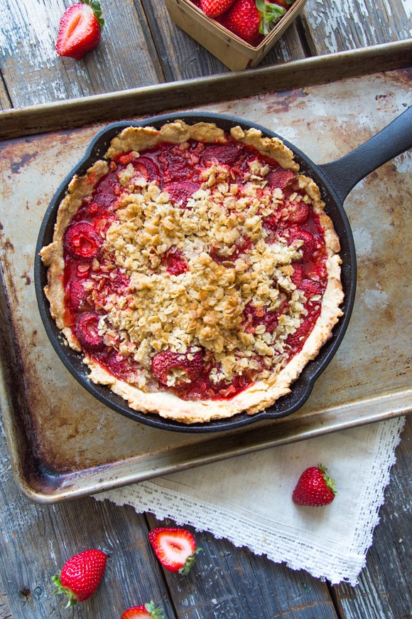 Featured image for “Strawberry Skillet Pie”