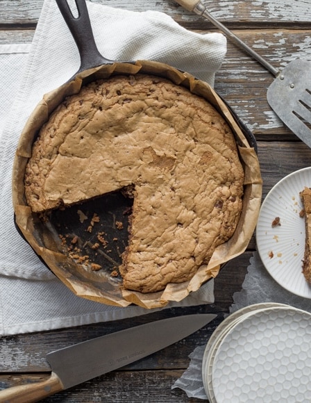Featured image for “Chewy Chocolate Chip Skillet Cookie”